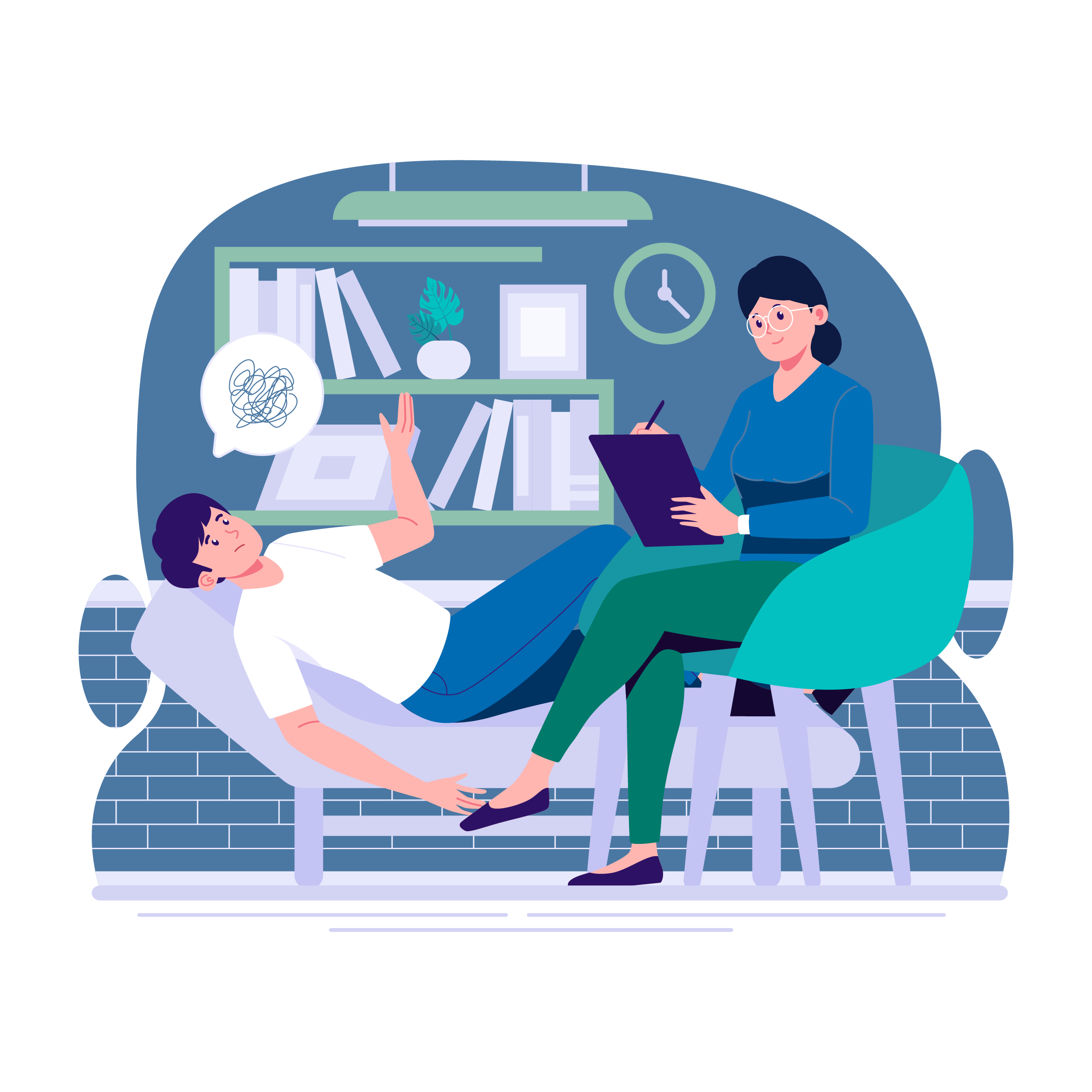A doctor helping patient with medication management