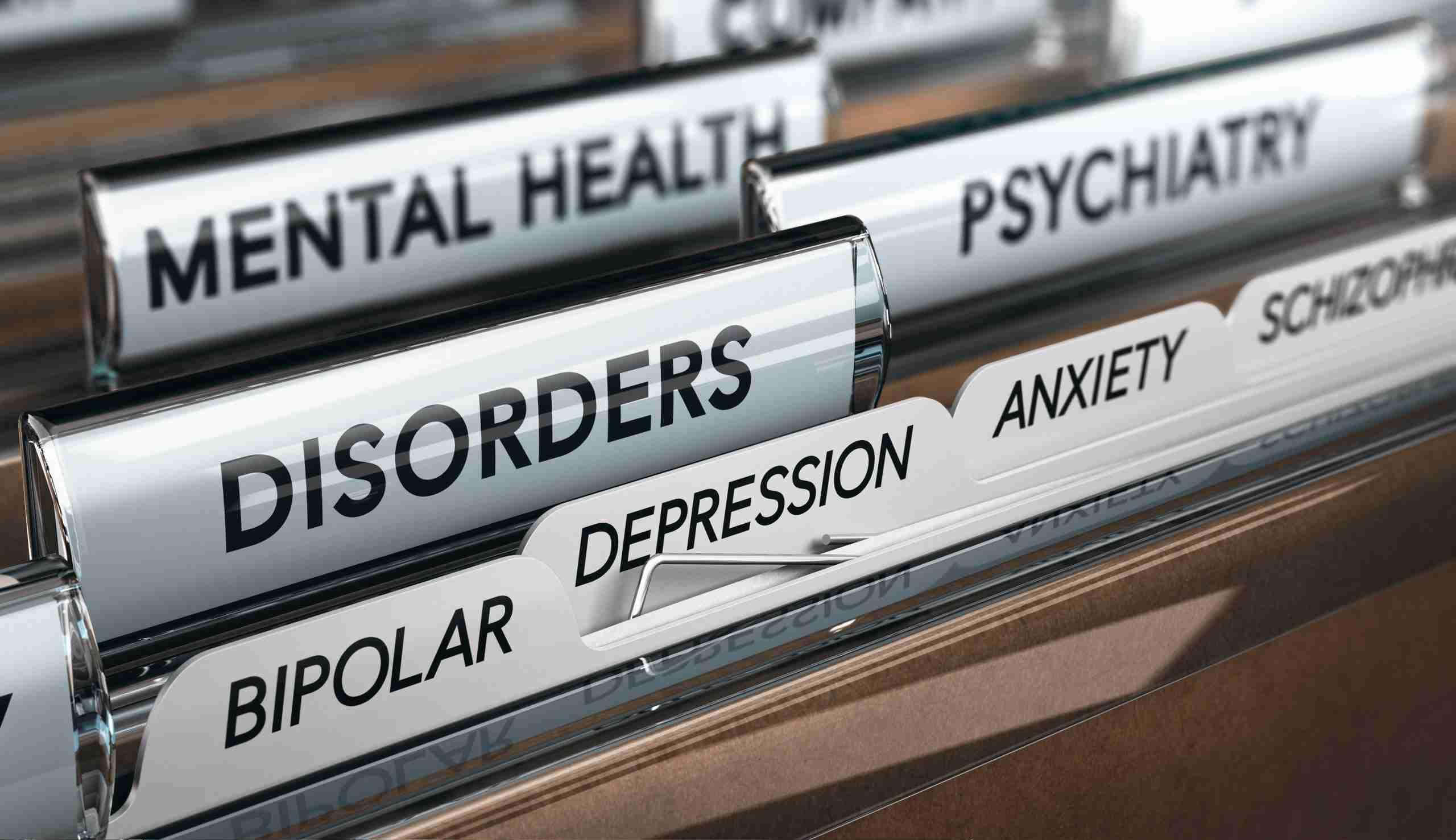 File with a list of common mental health and psychiatric disorders